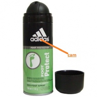 32GB Adidas Men foot Fragrance Spray Bottle Camera HD Shower Spy Camera